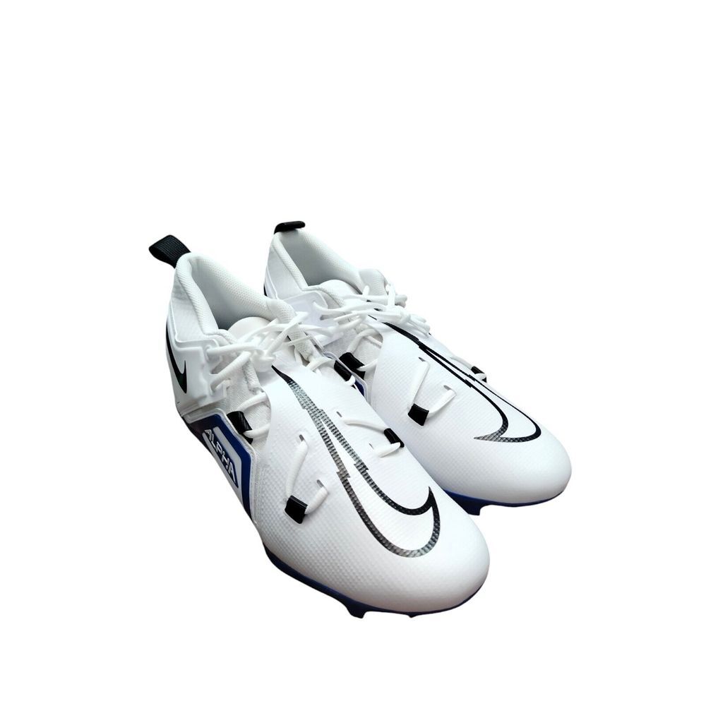 Nike Football Cleats Men's 12 White Blue Alpha Menace Pro 3 CT6649-101 Football